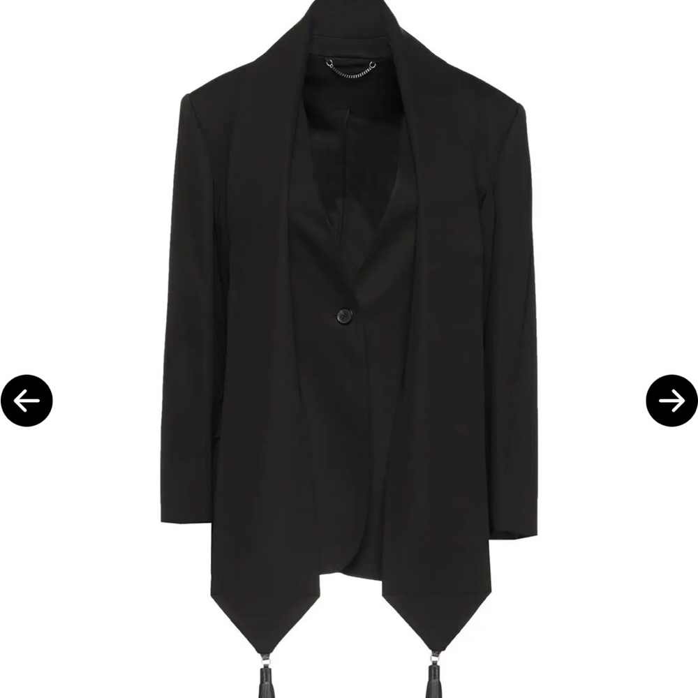 Ferragamo single breasted blazer with tassels